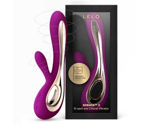 LELO SORAYA 2, Vibrador Conejo para Mujer, Juguetes Sexuales, Masajeador Clítoris y Punto G, Vibradores Mujer Sumergible e Inalámbrico para Ella, Placer Adulto, Vibradores Consoladores, Deep Rose
