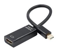 Leloco Adaptador 4K Mini DisplayPort a HDMI, adaptador Mini DP a HDMI, convertidor convertidor para Thunderbolt 2, MacBook Pro, MacBook Air, iMac, Surface Pro más, color negro
