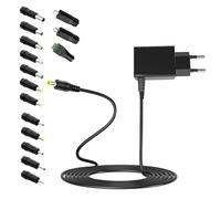 Leloco Fuente de alimentación de 6 V, 1 A, adaptador de enchufe AC 100-240 V a CC 6 V 1000 mA, conector de 15 CC para tira LED, cámara CCTV, router, disco duro externo (compatible con accesorios de 12