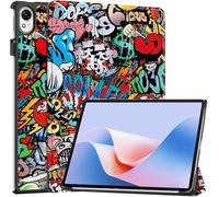 LelonHo Funda para Huawei Matepad 11.5S 2024, Soporte Triple Plegado, Función de Función de Suspensión Automática, Funda Protectora de Piel Sintética Ultrafina (Graffiti)