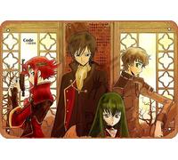 Lelouch Lamperouge, Suzaku Kururugi, Code Geass, C C, Kallen Kozuki, póster de anime para decoración de pared del hogar, letrero de metal retro, 20 x 30 cm