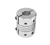 Leluo Acoplador de eje de mordaza de motor D32L40 Orificio flexible Acoplamiento de bobinado de impresora Acoplamiento de codificador arreglar munt(6X8mm)