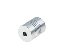 Leluo Acoplamiento de mordaza de motor CNC D19 L25, diámetro exterior de 19 mm x 25 mm, acoplador de eje de aluminio flexible arreglar munt(8x6.35mm)