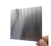 Leluo Chapa pulida de acero inoxidable 301 con espesor de 0,01 mm a 0,4 mm, ancho de placa cuadrada de 100 mm a 200 mm Dureza(0.15mm 100x500mm)