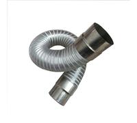 Leluo Chimenea ignífuga for calentador de agua, de acero inoxidable, de 60 a 150 mm, de aluminio, resistente, universal, con tubo de extensión for tubo de admisión y escape. Edificios(11cm)