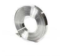 Leluo Lámina de acero inoxidable 304, placa fina, espesor 0,05 mm, 0,1 mm, 0,2 mm, 0,3 mm, 0,4 mm, 0,5 mm, 1 mm, ancho 15 mm, 25 mm Dureza(1.0x15x1000mm)