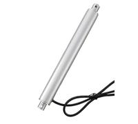 Leluo Motor lineal Tubular de alto par, 24V, 100N-2500N, Mini actuador lineal de 50mm, 100mm, 150mm, 200mm, 250mm, 300mm, 350mm y 400mm de carrera Industria(Stroke 100mm 80KG 22mm/s)