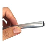 Leluo Tubo redondo de aluminio 6061 con diseño de pared delgada y gruesa for soportes y fundas de armario Edificios(OD48mm ID40mm 245mm)