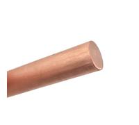 Leluo Varillas de cobre de 4 mm a 26 mm for moldear mangos de cuchillos, remachar, tapar orificios y montar aplicaciones Bricolaje(16x250mm)