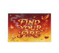 Lema creativo: encuentra tus rompecabezas de fuego para adultos, perfecto para noches de juegos, 500 piezas