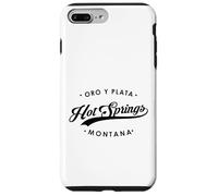 Lema estatal Hot Springs Montana MT para Hombres y Mujeres. Carcasa para iPhone 7 Plus/8 Plus