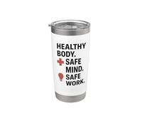 Lema profesional para regalo de la semana de la seguridad y equipos industriales Vaso térmico de acero inoxidable de doble pared