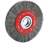 Leman 06429 - Cepillo circular metálico (acero ondulado, 200 mm de diámetro)