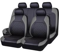 LEMAS 9 Piezas Cuero Funda Asiento Coche para Mitsubishi Colt Z30 / Colt ClearTec 2004-2012, Impermeables Transpirabilidad Juegos de Cubreasientos Interior Accesorios,D-Grey