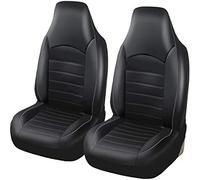 LEMAS Cuero Funda Asiento Coche para Skoda Karoq 2017 2018 2019 2020 2021 2022 2023 2024 2025, Impermeables Transpirabilidad Juegos de Cubreasientos Interior Accesorios,C-Gray Line
