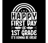 Lemas del primer día de clases Calcomanías de letras 36x50.7cm Decoración de tiendas Blanco