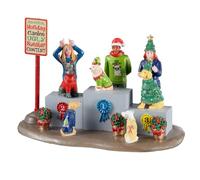 Lemax 13556 Caddington Village Accesorio: Concurso de suéteres navideños caninos