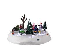 Lemax-24953 Vail Village Accessory: Snowmobile Fun, Color Blanco, Talla única (24953)