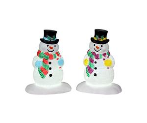Lemax 24965 Christmas Village Accesorio: Sombrero de Acebo muñeco de Nieve (Juego de 2)