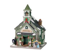 Lemax 25893 Caddington Village Edificio Iluminado: Balsam Glen Iglesia