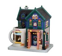 Lemax 35038 Caddington Village Lighted Building: Books & Brews Café, Multicolor
