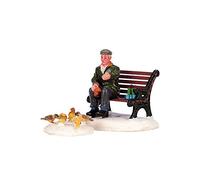 Lemax 42905 Caddington Village Figurine: Alimentación de Palomas