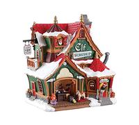 Lemax 75291 Santa's Wonderland Lighted Buildings: The Elf Workshop, 16,40 x 13,00 x 18,60cm