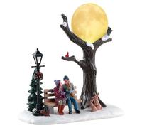 Lemax 84359 Christmas Moon - Mesa de polirresina con iluminación LED