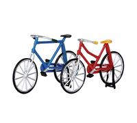 Lemax Accesorio de Pueblo navideño: Bicicletas (Juego de 2), Resina, Rojo