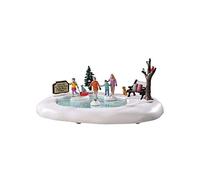 Lemax Accesorio de Pueblo navideño: día de Patinaje Familiar, Resina