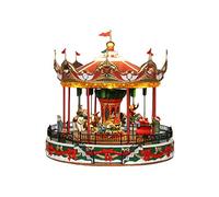 Lemax- animaux Carnival - Sights & Sounds: Santa Carousel - (34682-UK), Multicolor