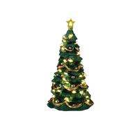 LEMAX Árbol de Navidad con luz LED Transparente Árbol de Navidad Alegre (Alto: 12,5 x 8 x 6,5 cm)