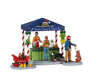 Lemax- Caddington Village Accessory: Santa Claws & Paws (Set of 3) (23606)
