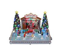 Lemax- Caddington Village Sights & Sounds: Christmas Grove Skating Rink, Multicolor (14870-UK)