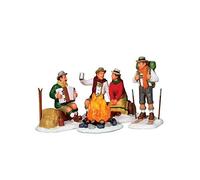 Lemax Christmas - Alpine Ski Party (14356) - Set of 4 by Online Garden Centre