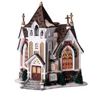 Lemax Christmas Village Little River Church 45069 - LED a Pilas