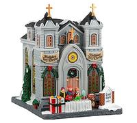 Lemax Christmas Village Trinity Church of Caddington - Led a Pilas -25884