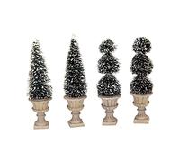 Lemax - Cone-shaped & Sculpted Topiaries,set of 4