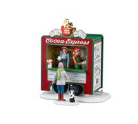 LEMAX Conjunto de Dos Piezas quiosco Iluminado Cocoa Express en Resina Al. 12,8 x 11,7 x 7,7 cm