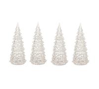 Lemax - Crystal Lighted Tree - 3 Color Changeable - Small - Set of 4 - B/o (4.5v)