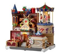 LEMAX Edificio con iluminación LED y Musical The Merry Music Box H26,2 x 25,8 x 18,3 cm
