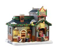 LEMAX Edificio Iluminado con LED El Café de Navidad (Alto: 17,4 x 20,3 x 14,7 cm)
