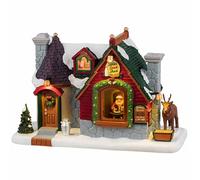 LEMAX Edificio Iluminado LED Santa's Snack Shack en Resina H13,9 x 21,5 x 10 cm