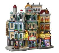 LEMAX Edificio Iluminado LED The Holly Jolly Hotel en Resina H28,5 x 28,5 x 10 cm