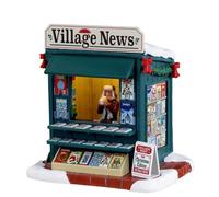 LEMAX Edificio Iluminado Quiosco Día de Las Buenas Noticias en Resina H11 x 9 x 11,5 cm