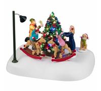 LEMAX Escena decorativa móvil "Rockin' Around The Christmas Tree" Al 12,5 x 17,1 x 12,4 cm