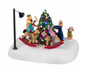 LEMAX Escena decorativa móvil "Rockin' Around The Christmas Tree" Al 12,5 x 17,1 x 12,4 cm