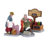 Lemax - Fabric Vendor- Set of 3