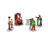 Lemax Fotos de Pueblo navideño con Papá Noel, Juego de 5-22032