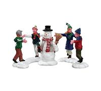 Lemax Juego de 3 Anillos de Pueblo de Navidad Alrededor del muñeco de Nieve